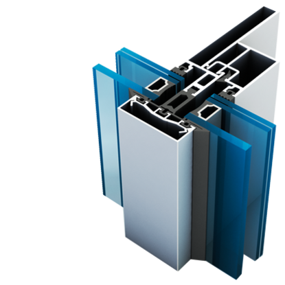 سیستم کرتین وال نیم لامل